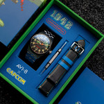 AVI-8 FLYBOY Capcom 1942 Automatic Pixel LE Silver Ace #AV-4121-11