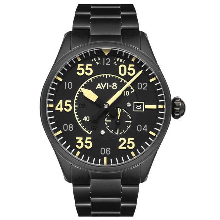 AVI-8 Spitfire Type 300 Edition, 21-Jewel Automatic Pilot Watch, AR Sapphire Crystal#AV-4073-33