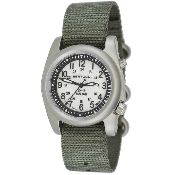 Bertucci A-2SEL Field Watch with Dual Lighting System, Ghost Grey Dial #22026