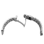 Islander 20mm Universal Fit Brushed Solid-Link Watch Bracelet #BRAC-31 clasp
