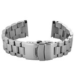 Islander 20mm Universal Fit Brushed Solid-Link Watch Bracelet #BRAC-31 side