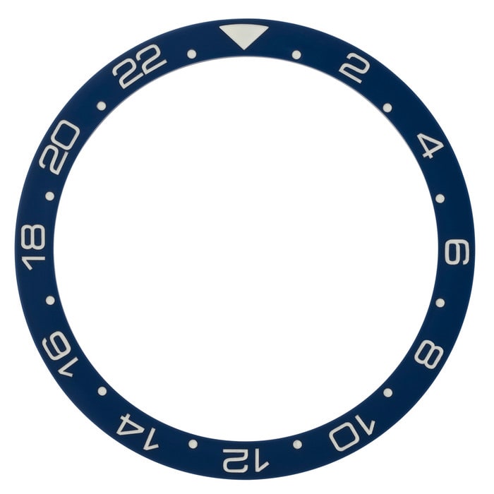 Dark Blue 24 hour GMT Ceramic Luminous Bezel Insert for SKX007 #C47