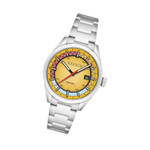 Cadola Paddock Automatic Watch with Lemon Yellow Dial #CD-1037-33