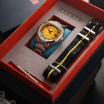 Cadola Paddock Automatic Watch with Lemon Yellow Dial #CD-1037-33
