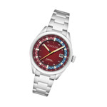 Cadola Paddock Automatic Watch with Deep Red Dial #CD-1037-55