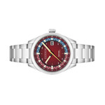 Cadola Paddock Automatic Watch with Deep Red Dial #CD-1037-55