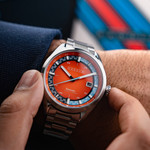 Cadola Paddock Automatic Watch with Burnt Orange Dial #CD-1037-66