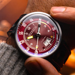 Cadola RPM Automatic Watch with Firebrick Red Dial #CD-1055-04
