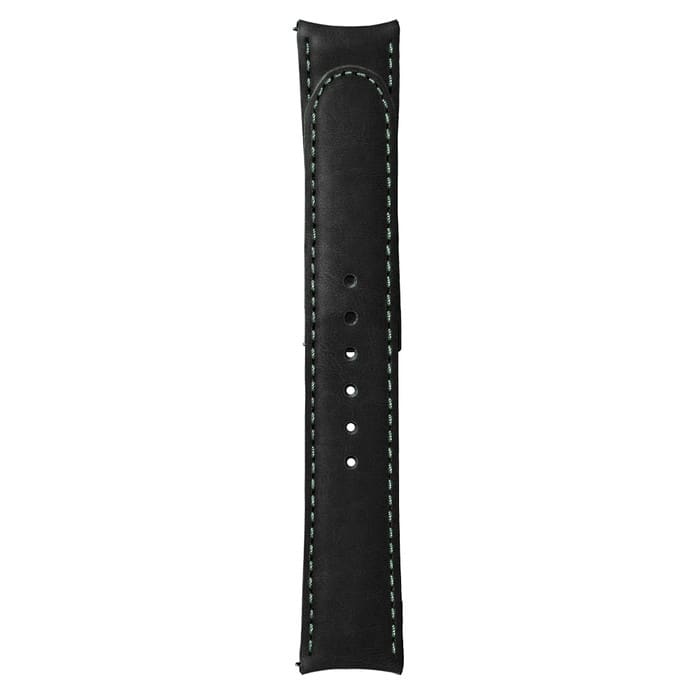 Formex 22mm ESSENCE 43 Black Leather Strap with Grey Stitch #CLS-0330-713