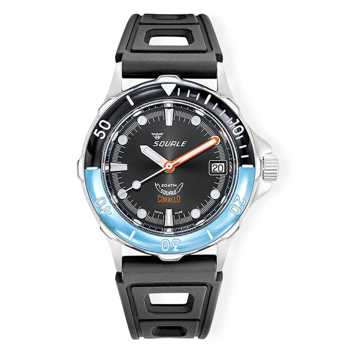 Squale Corallo NOS 2008 Black Dive Watch #CORALBICBK.RBK
