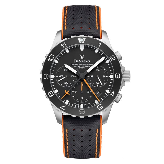 Damasko 42mm Chronograph with a Stopwatch and a 12-hour Totalizer #DC86/2-Or