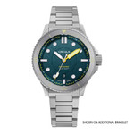 Circula DiveSport Titanium Automatic Dive Watch with Petrol Dial #DE-TR-PT