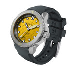 Circula DiveSport Titanium Automatic Dive Watch with Yellow Dial #DE-TR-JT