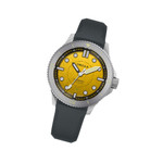 Circula DiveSport Titanium Automatic Dive Watch with Yellow Dial #DE-TR-JT