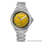 Circula DiveSport Titanium Automatic Dive Watch with Yellow Dial #DE-TR-JT