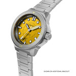 Circula DiveSport Titanium Automatic Dive Watch with Yellow Dial #DE-TR-JT