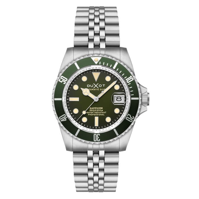 Duxot Atlantica Automatic Dive Watch with Hunter Green Dial #DX-2057-DD