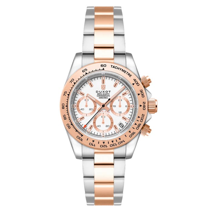 Duxot Accelero Chronograph with Cascading White Dial #DX-2065-77