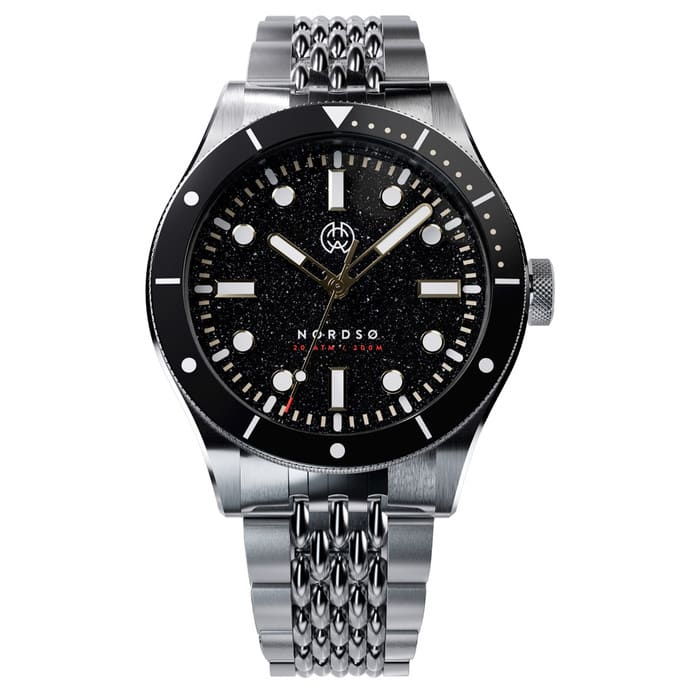 Henry Archer Nordso Aventurine Automatic Watch with Raven Dial #HAC-NOR-RAA-BOR