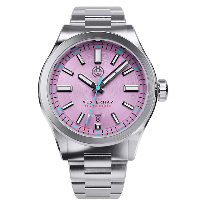 Henry Archer Vesterhav Slim Automatic Watch with Lavender Vega Dial #HAC-VES-VGA-3LI