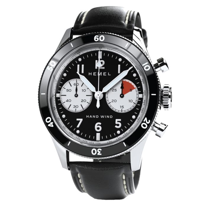 HEMEL Airsteam Mechanical Chronograph with Black Dial #HF30