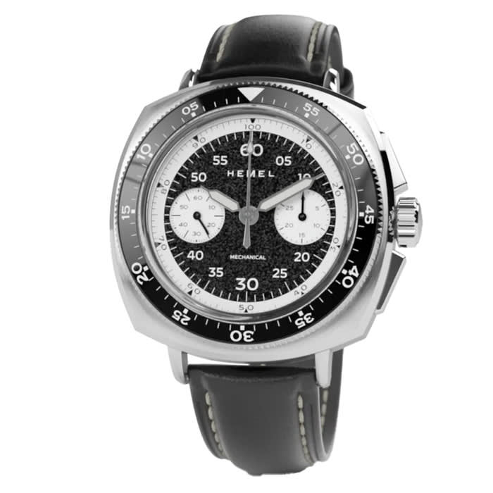 Hemel Sky Racer Mechanical Chronograph with Midnight Black Dial #HF37MNB