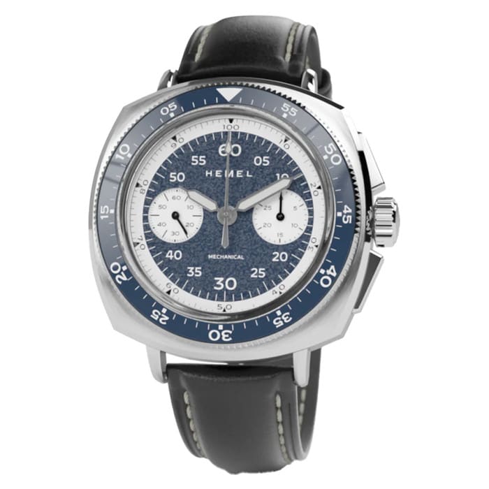 Hemel Sky Racer Mechanical Chronograph with Navy Blue Dial #HF37NBL