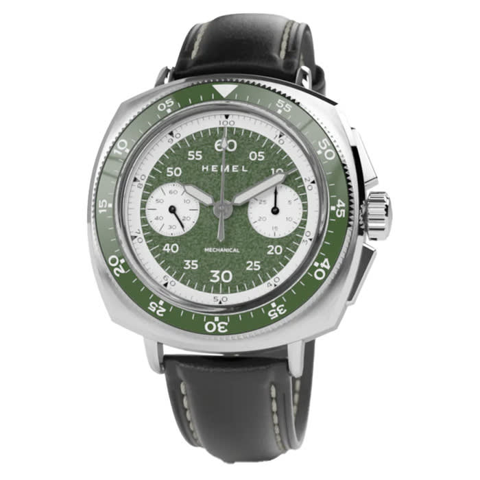 Hemel Sky Racer Mechanical Chronograph with Raceway Green Dial #HF37RWG