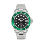 Herodia Mediterraneo Swiss Automatic Dive watch with Black Dial #HMEDSGRBK.AC