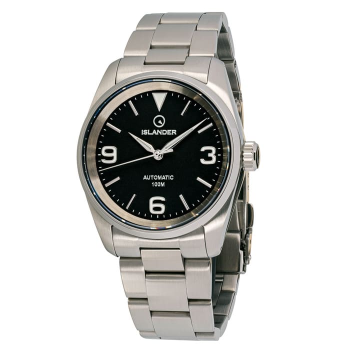 Islander Manhasset 36mm Automatic Watch with Black Dial #ISL-145 zoom