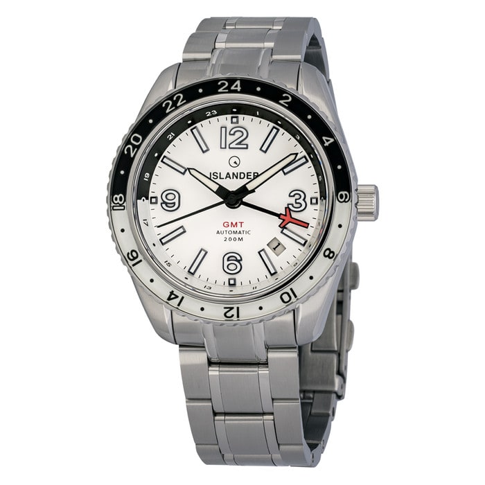 Islander Republic Traveler GMT Watch with White Dial #ISL-275