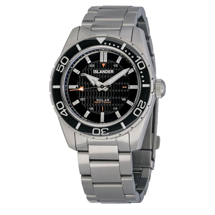 Islander Saltaire 38mm Solar Dive Watch with Ink Black Dial #ISL-278