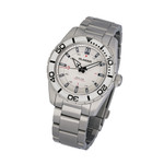 Islander Saltaire 38mm Solar Dive Watch with Pure White Dial #ISL-281
