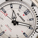 Islander Saltaire 38mm Solar Dive Watch with Pure White Dial #ISL-281