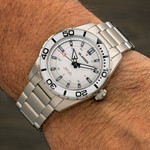 Islander Saltaire 38mm Solar Dive Watch with Pure White Dial #ISL-281