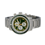 Islander Calverton Flight Chronograph Alarm Watch with Green Dial #ISL-285