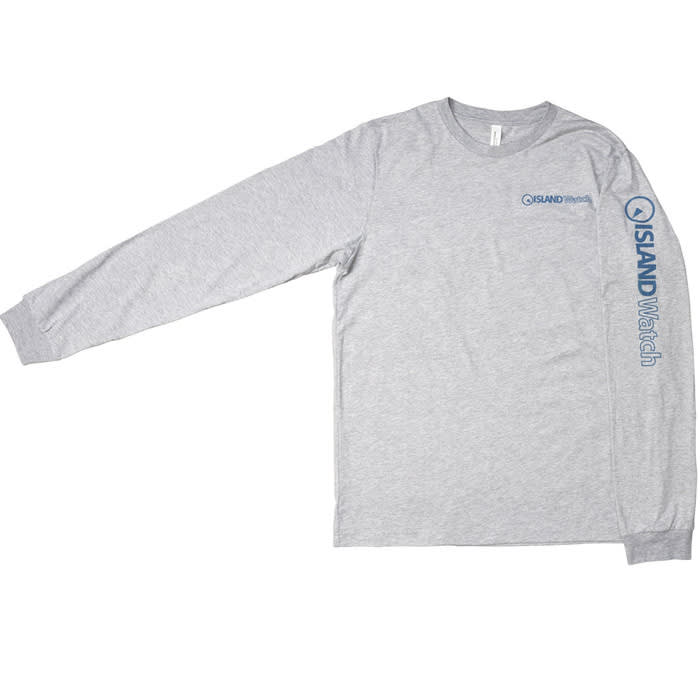 Island Watch Long-Sleeve Unisex T-Shirt in Grey #LSTS-G