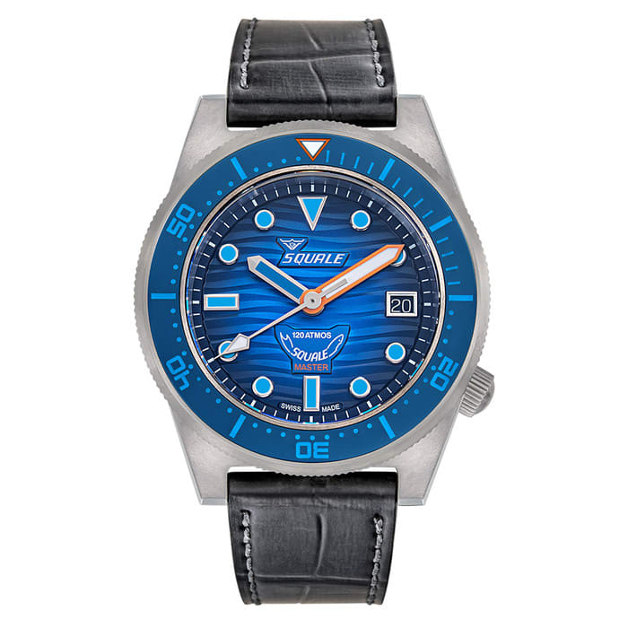 SQUALE Master Titanium Grand Bleu Diver with 3D Blue Dial #MASTIBLBL.RAL