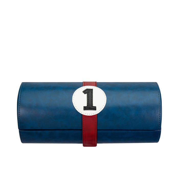 Mainspring Raceday 4 Slot Watch Box in Naval Blue #MS-101-WR1-01