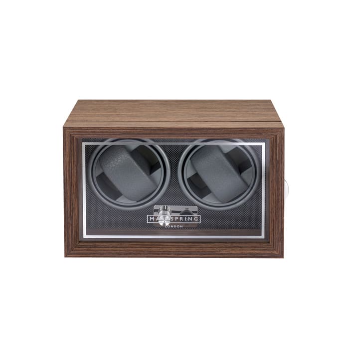 Mainspring Oxford Guardian Double Watch Winder in Mahogany #MS-WBOX3-01