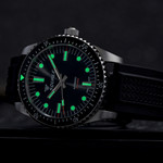 Squale Montauk 300M Swiss Automatic Diver with Black Sea Dial #MTK-21