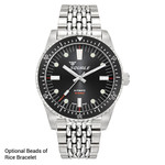 Squale Montauk 300M Swiss Automatic Diver with Black Sea Dial #MTK-21