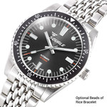 Squale Montauk 300M Swiss Automatic Diver with Black Sea Dial #MTK-21