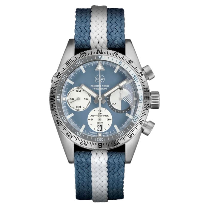 Ollech & Wajs Swiss Automatic Astronchron Exploration Watch with Compass Bezel #OW-Astrochron