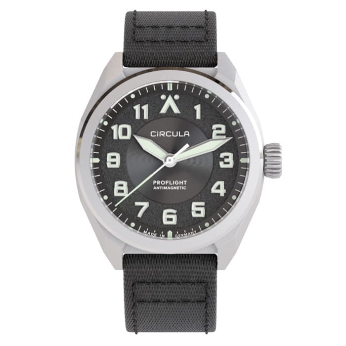 Circula ProFlight Automatic Pilot Watch with Anthracite Dial #PFE-SS-AS