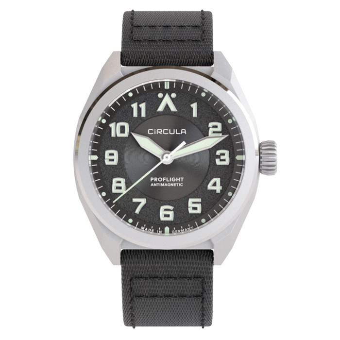 Circula ProFlight Automatic Pilot Watch with Anthracite Dial #PFE-SS-AS