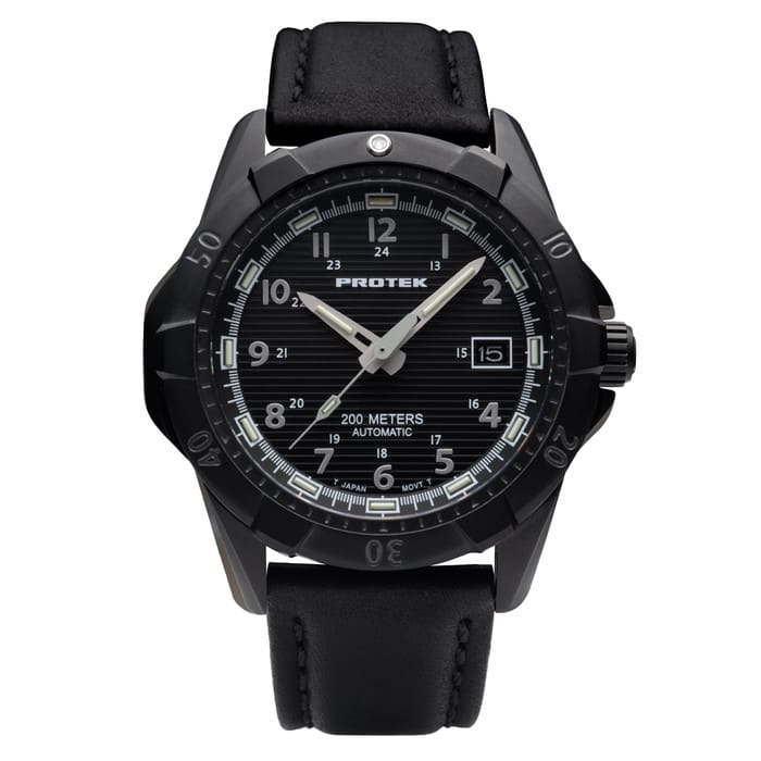 Protek Automatic Tritium Dive Watch with Black Dial #PT2202