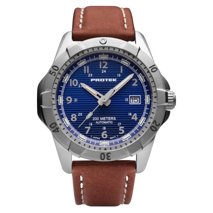 Protek Automatic Tritium Dive Watch with Blue Dial #PT2203