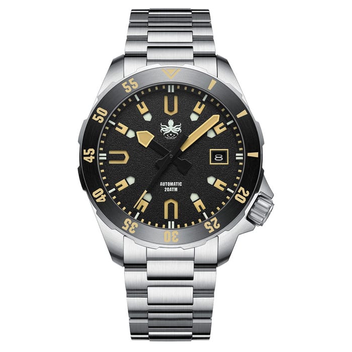 PHOIBOS APOLLO 200M Automatic Diver With Matte Black Dial #PY056C