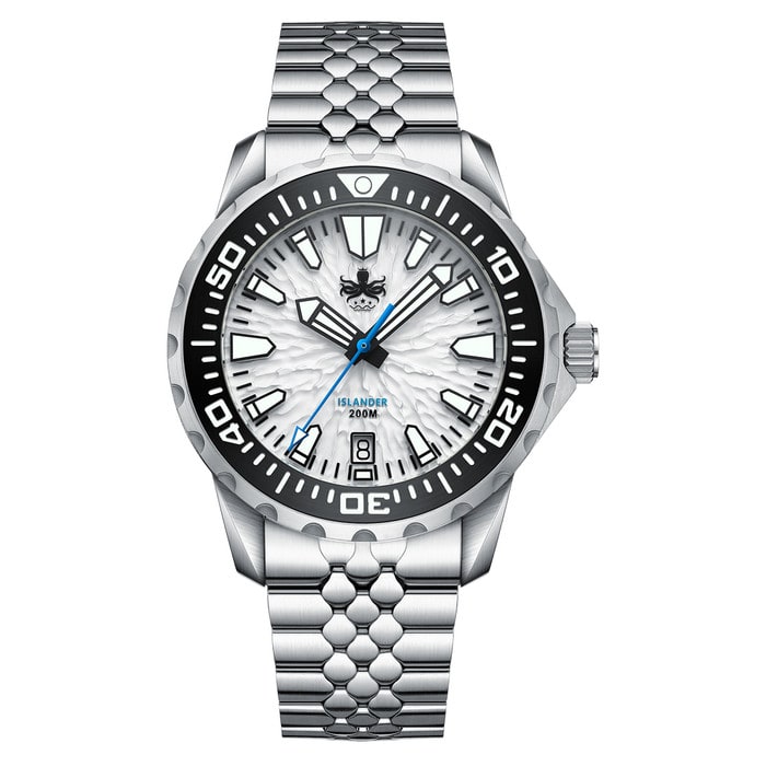 Phoibos x Islander Kraken Limited Edition Watch with Snow Ridge Dial #PY059-LIW11